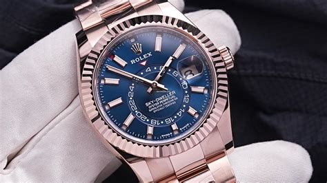 rolex sky dweller light blue|rolex sky dweller price range.